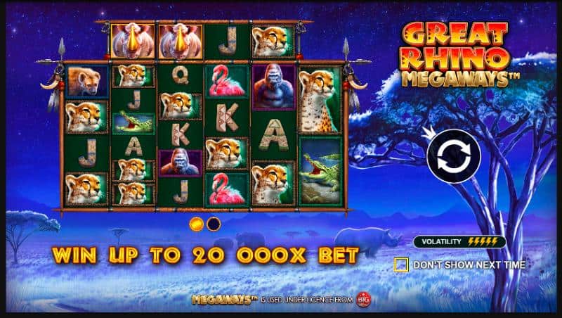 Great Rhino Megaways OLE777 Bikin Seru Perburuan Cuan